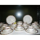 A Victorian tea set