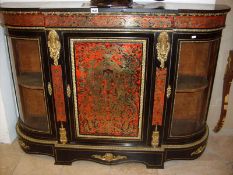 A good Victorian credenza with bowed glass,