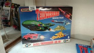 A boxed Matchbox thunderbirds rescue pack