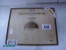 An unopened box of Guantanamera cigars