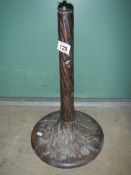 A Bronze table lamp base