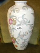 An early to mid 20th century floral Chinese vase