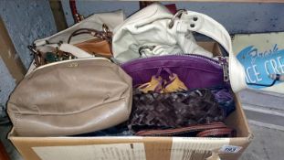 A mixed lot of handbags including DKNY, Fenwick,