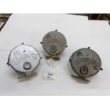 3 vintage 'Gemina' fishing reels