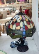 A Tiffany style dragonfly table lamp