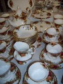 A quantity of Royal Albert Old Country Roses tea and dinnerware
