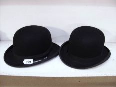 2 bowler hats, approx.