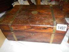 A work box with contents