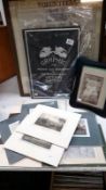 A quantity of 19th century prints/engravings,