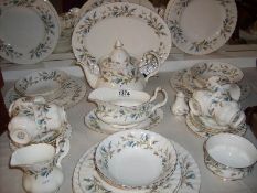 A Royal Albert Brigadoon pattern tea set