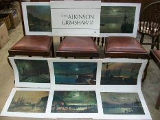 A portfolio of 8 prints after John Atkinson Grimshaw