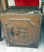 A late 19th / early 20th century strong box/safe