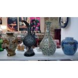 A Cranston pottery pot, A Royal Doulton Persian vase,