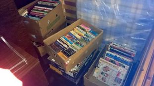 6 boxes of books