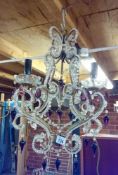 A 4 arm chandelier