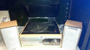 A Steepletone Cd, record player & radio system