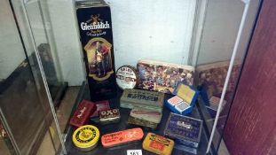 A quantity of miscellaneous advertising tins etc.