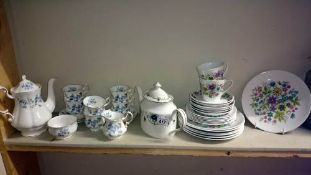 A quantity of miscellaneous teaware including Paragon & Royal Windsor Sheridan etc.