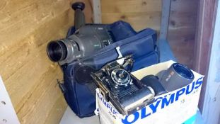 A video camera & Olympus camera etc.
