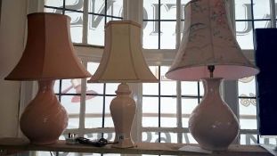 3 large table lamps