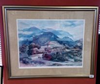 A framed & glazed limited edition print signed Kenneth Jack 1982