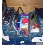 A tool box & contents