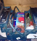 A tool box & contents