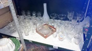 A quantity of assorted glassware