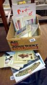 A quantity of postcards & stamps