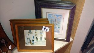 A quantity of framed & glazed pictures