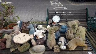 A very large quantity of garden ornaments