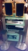A High end Hi-Fi system with Roksan Kandy Mk 3 amp, Marantz tuner, ST6000 Arcam CD82, quad 77-11L