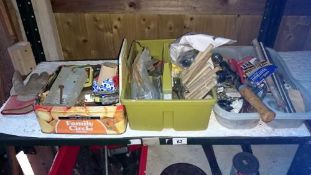 3 Boxes of various tools etc.