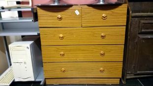 A modern 5 drawer chest