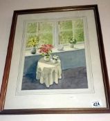 A framed & glazed 'still life' picture