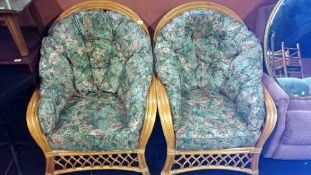 A pair of good quality conservatory chairs