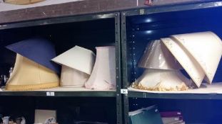 A quantity of lamp shades