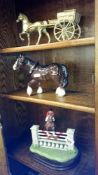 3 horse figurines