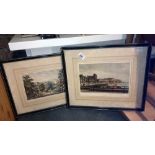 2 19th century engravings 'Paris & Hastings'