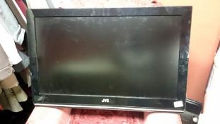 A JVC flat screen TV