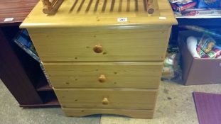 A 3 drawer chest