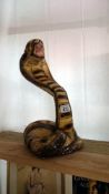 A cobra snake figure