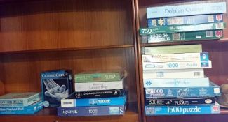 A large quantity of jigsaw puzzles (mostly new)