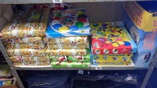 A quantity of childrens toys including crystal growing kit (some still in Christmas paper)