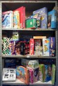 A large quantity of games etc. (3 shelves)
