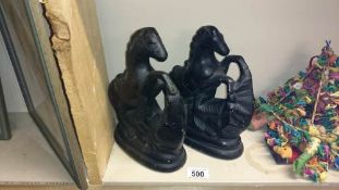 2 Marley horse ornaments