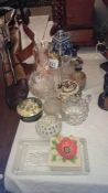 A quantity of miscellaneous including trinket pots etc.