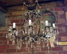 A 10 branch chandelier