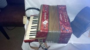 A Hohner 'Carmen' accordian