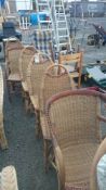 6 cane chairs